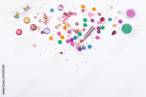 Obraz na płótnie Glass and felted beads