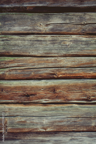 old wooden house wall