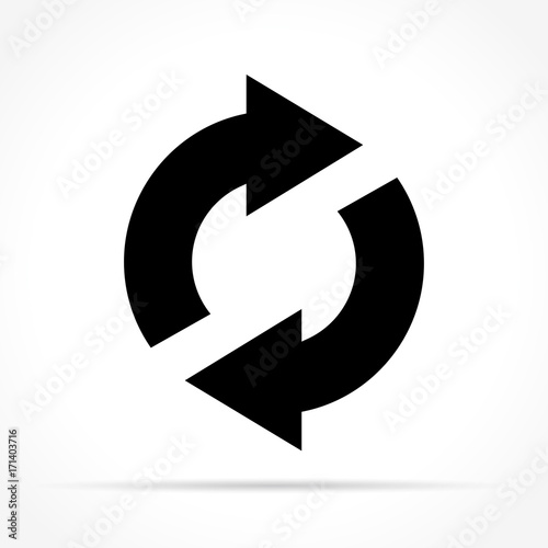 refresh icon on white background