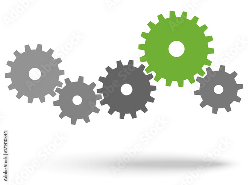 gears for cooperation symbolism