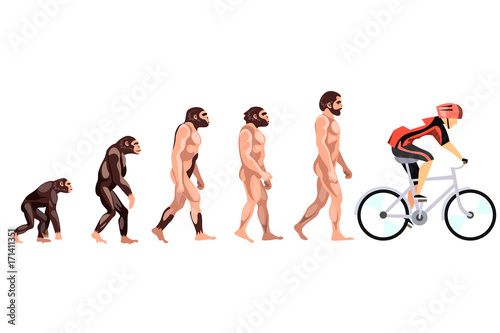 Evolution of the cyclist