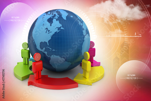 Global networking concept