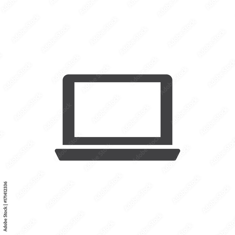 Laptop icon vector, filled flat sign, solid pictogram isolated on white. Symbol, logo illustration. Pixel perfect vector graphics Laptop icon vector, filled flat sign, solid pictogram isolated on white. Symbol, logo illustration. Pixel perfect vector graphics