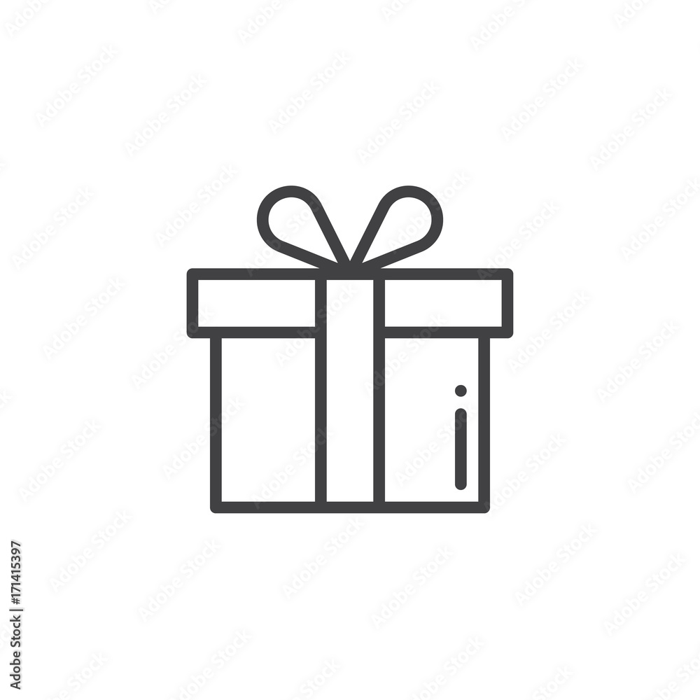 Gift box icon vector, filled flat sign, solid pictogram isolated on white. Symbol, logo illustration Gift box icon vector, filled flat sign, solid pictogram isolated on white. Symbol, logo illustration