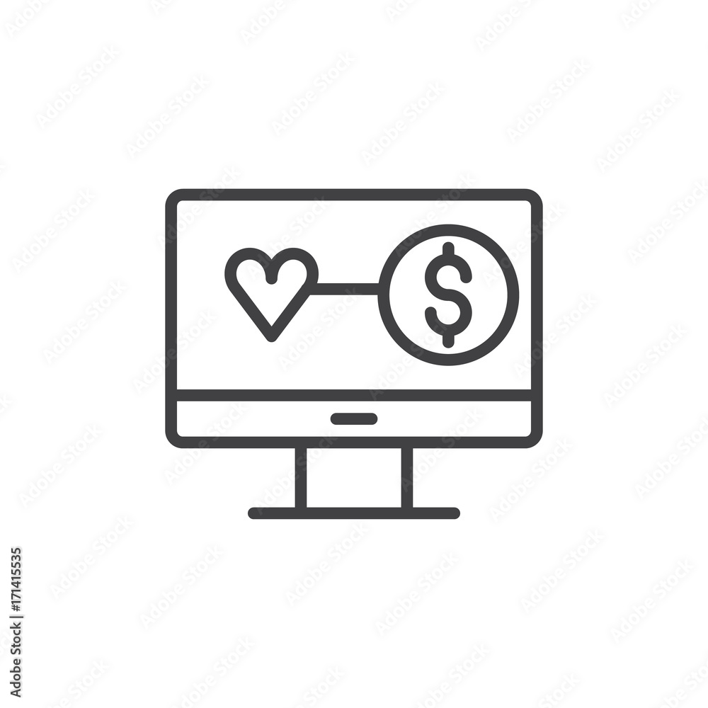 Internet donation icon vector, filled flat sign, solid pictogram isolated on white. Charity symbol, logo illustration Internet donation icon vector, filled flat sign, solid pictogram isolated on white. Charity symbol, logo illustration