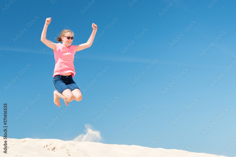 Jumping girl