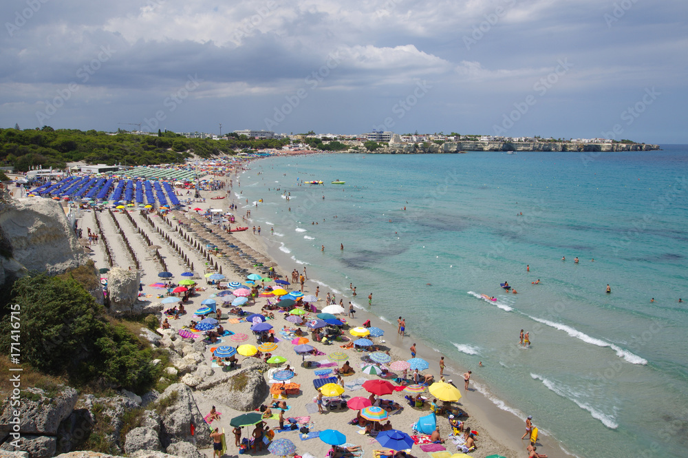 Torre dell Orso beach overview, Italy