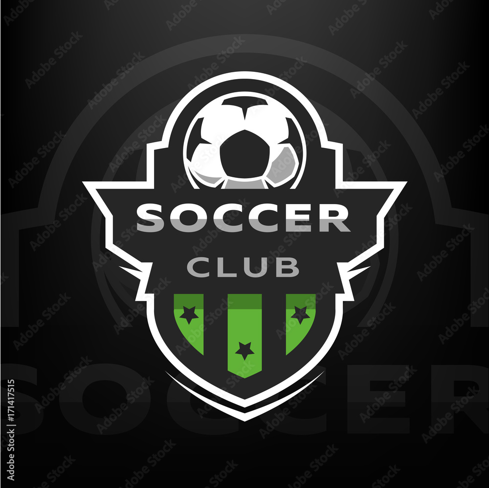 Soccer club, sport logo.