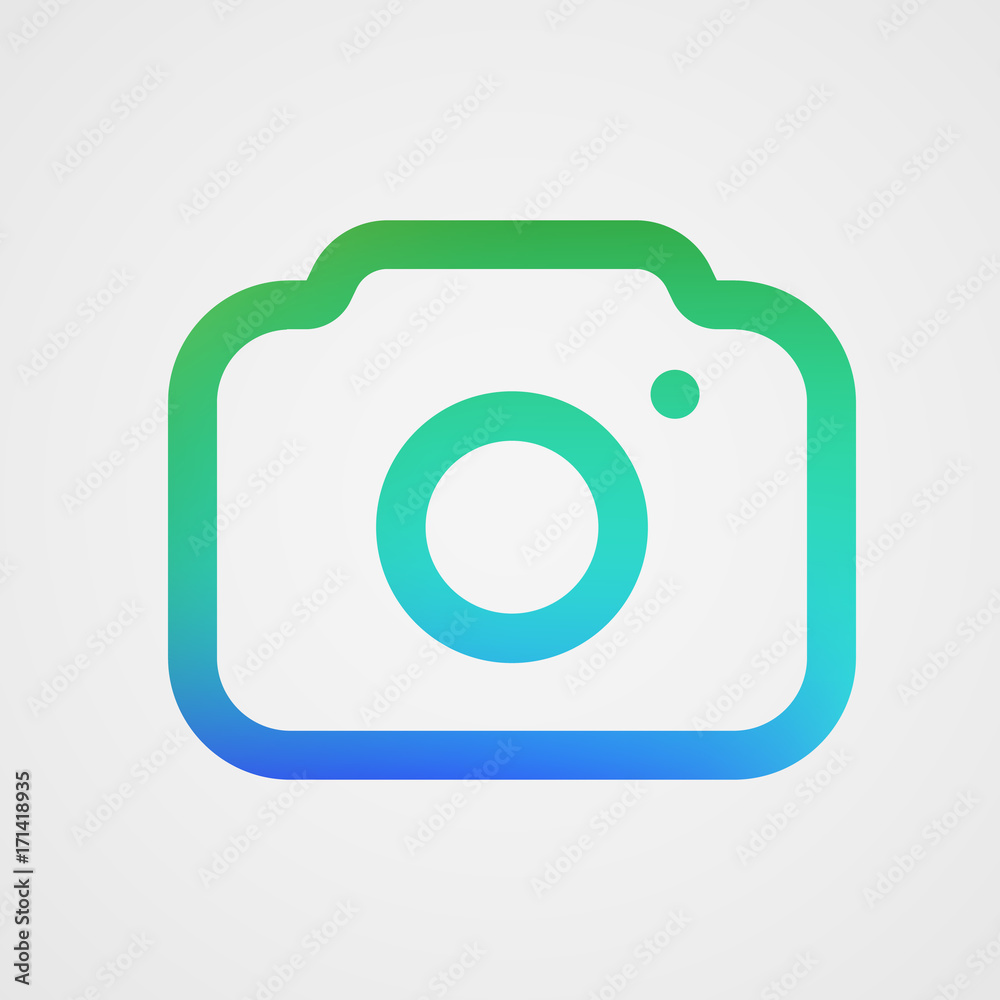 Modern photo camera icon. Isolated icon. Modern photo camera icon. Isolated icon.