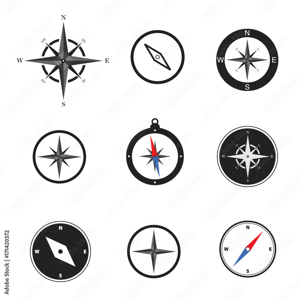 compass set illustration compass set illustration