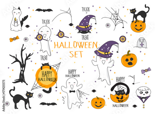Halloween Illustrations set
