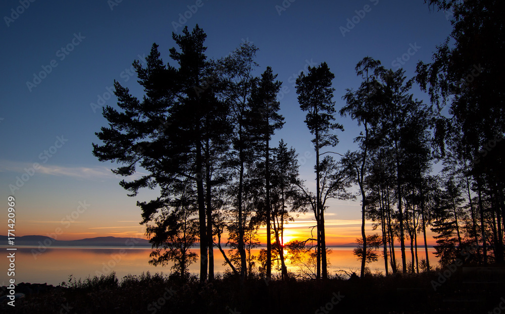 Fototapeta premium Swedish sunset