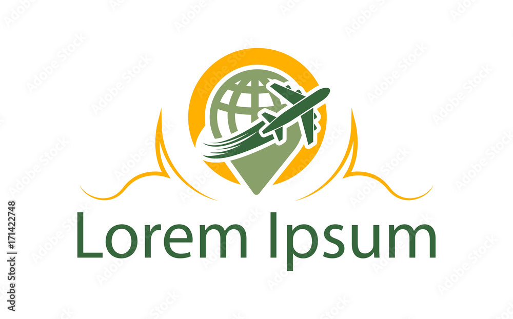 Fototapeta premium Icon for travel and holiday agents 