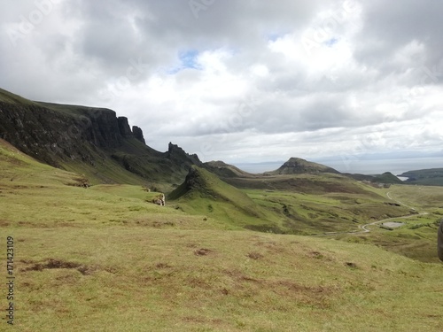 Quiraing  isle of skye Scotland  highland west way trail hiking