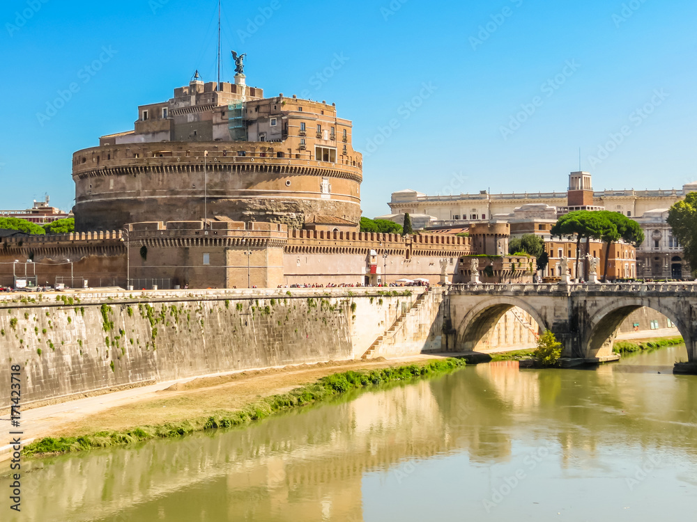 Castel Sant Angelo or Castle of the Holy Angel, Rome, Italy