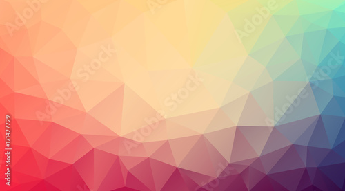 Flat Triangle multicolor background