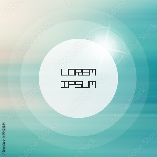 Wave background. Water surface. Vector illustration with place for text.