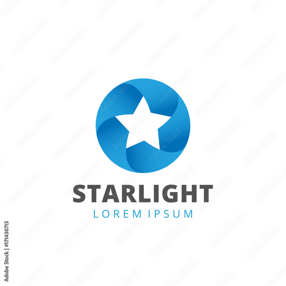 Abstract star logo icon design template elements Abstract star logo icon design template elements