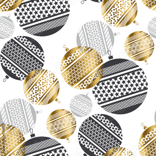 abstract gold new year baub...
