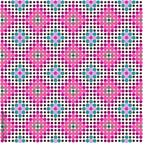 Ornamental halftone dotted ...
