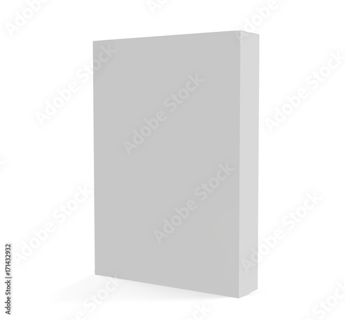 Blank White Paper Packaging Box, Mock Up Template On Isolated White Background, Packaging Box For Food Products, Supplement, Perfume, Cosmetics. 3D Illustration © devrawat21