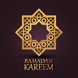 Eight-pointed star. Ramadan Kareem cover,  mubarak background, template design element , Vector illustration