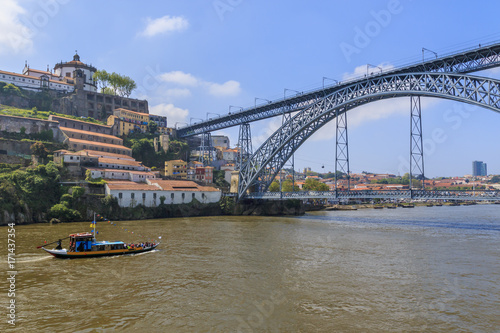 Douro river and Bridge of D. Luis