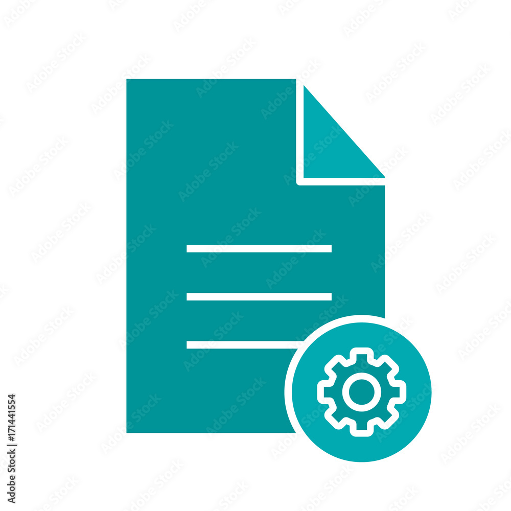 Document settings glyph color icon Document settings glyph color icon
