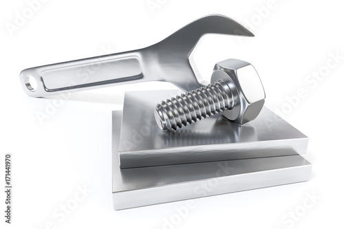 Hexagon screw with wrench