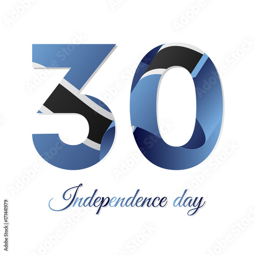 Botswana independence day. Vector illustration.
