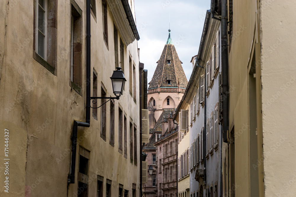 Beautiful view of ancient buildings at Strasbourg, Alsace, France