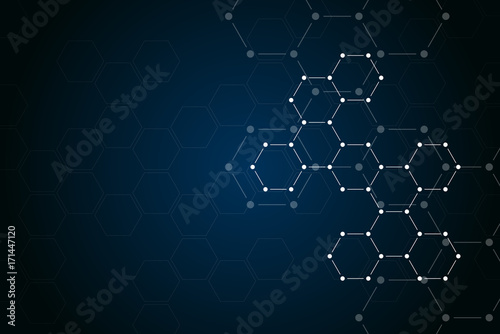 Molecule dna, genetic and chemical compounds, illustration