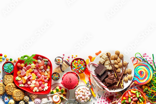 Large selection of kids party food and sweets