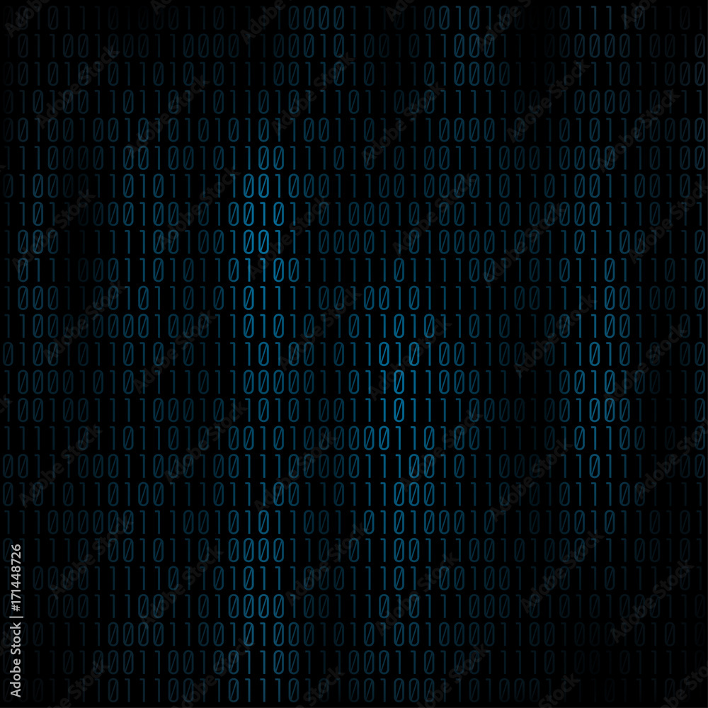 Coding abstract background. Matrix with binary code for Your ...