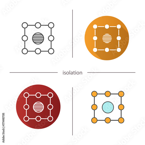 Isolation symbol icon