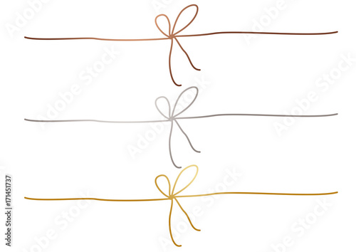 Set Schleifenbänder handgezeichnet 