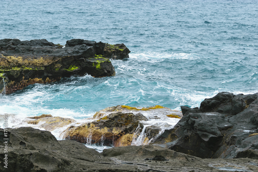 Granite Rocks in the Atlantic Ocean on Grand Canary Granite Rocks in the Atlantic Ocean on Grand Canary