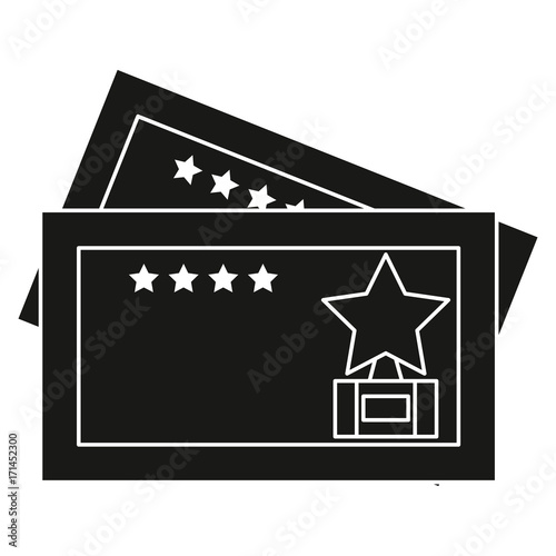 cinema tickets isolated icon vector illustration design