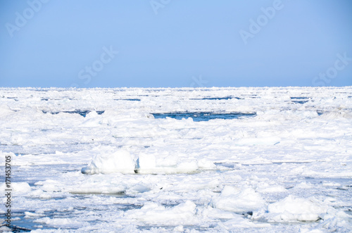 オホーツク海の流氷　網走