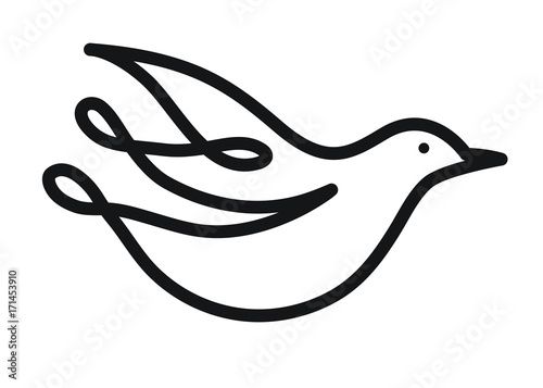 Calligraphy Dove