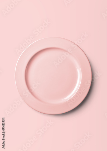 Empty plate pattern design with clipping path