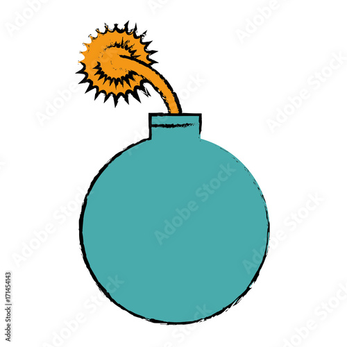 boom explosive isolated icon vector illustration design