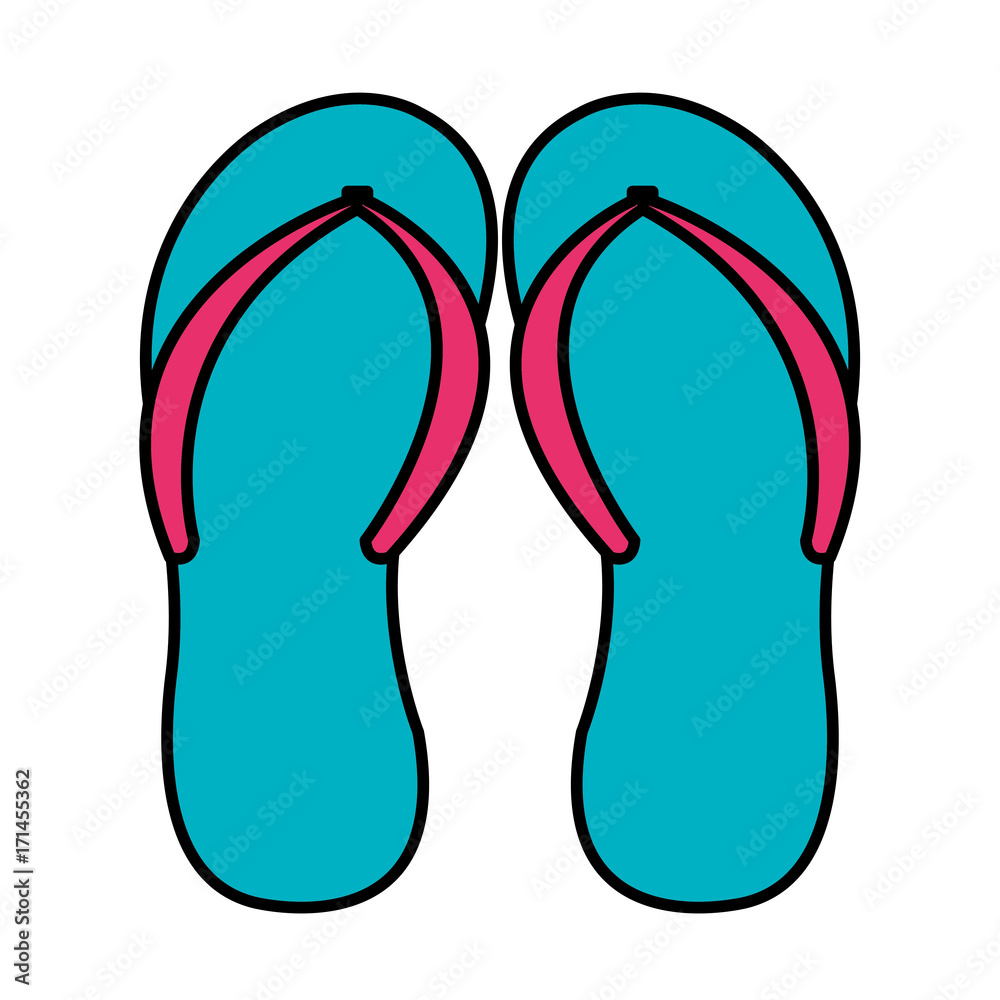 flip flops beach icon vector illustration design flip flops beach icon vector illustration design