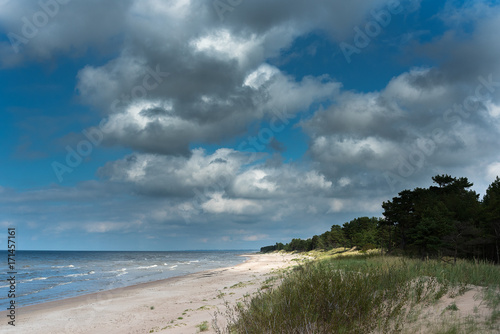 Baltic sea coast near Liepaja  Latvia.