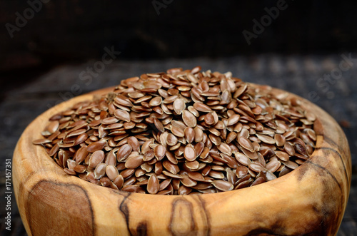 flaxseed on table