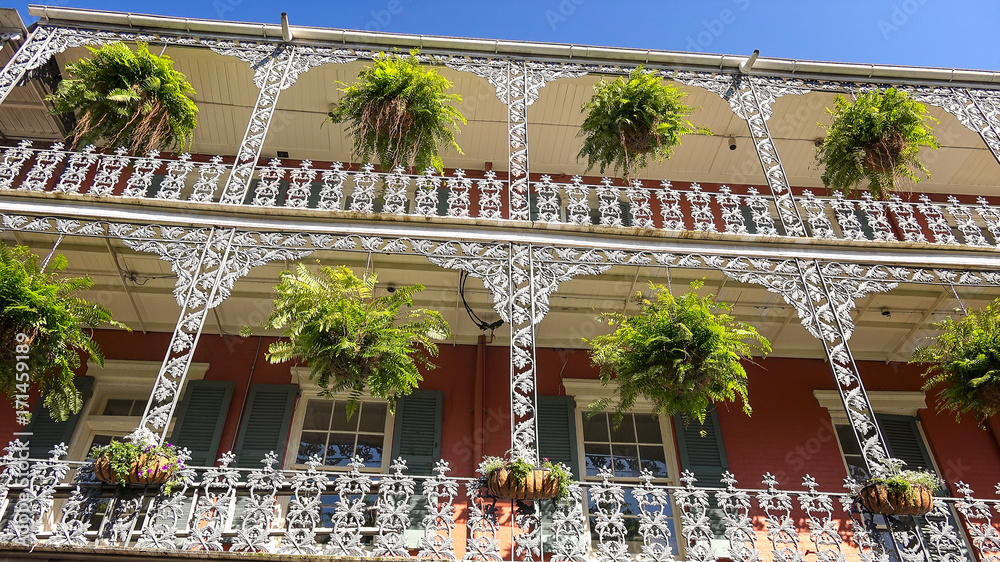 custom made wallpaper toronto digitalClassic Architecture of Building and Balconies in New Orleans French Quarter