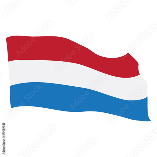 Free Download Isolated flag of the Netherlands on a white background, Vector illustration - GFXLoad