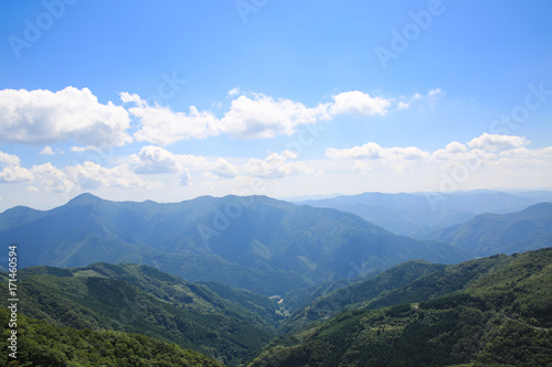 四国カルスト 天狗荘前からの風景 