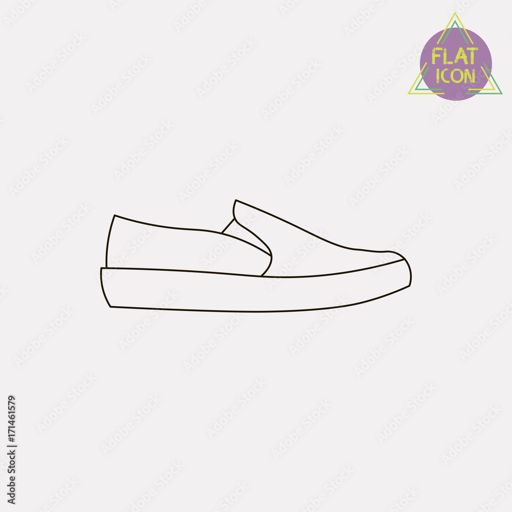 sneakers line icon