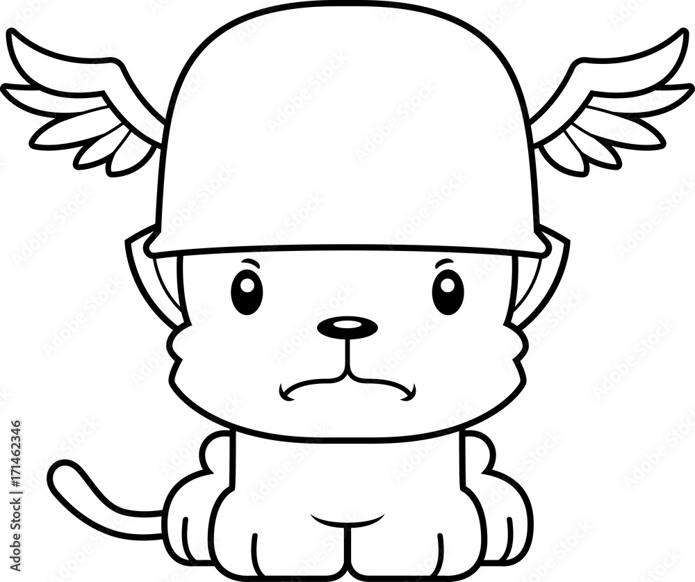 Cartoon Angry Hermes Kitten Cartoon Angry Hermes Kitten